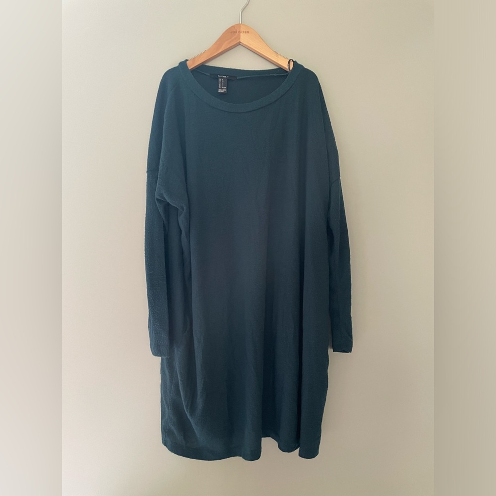 Forever 21 // Dark Teal Sweater Dress
